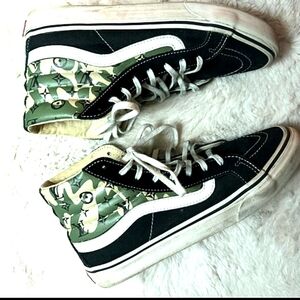 Vans old skool designer lv inspired camo size 7men 8.5womens